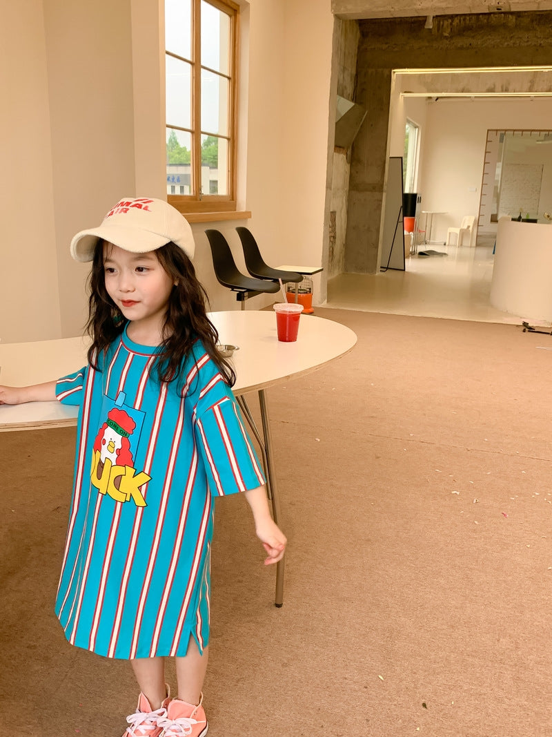 Kids Striped Duck Dress