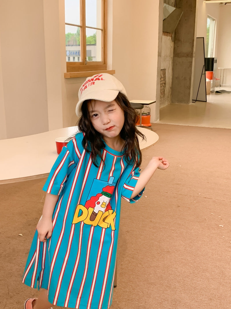 Kids Striped Duck Dress