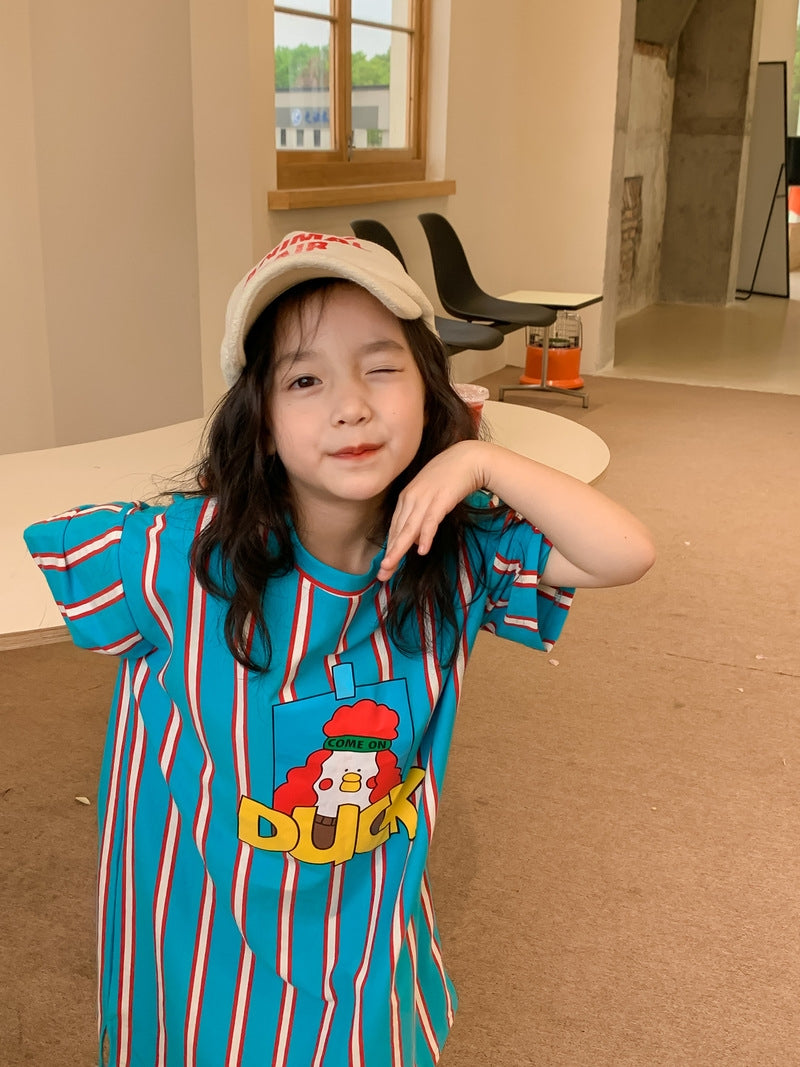 Kids Striped Duck Dress