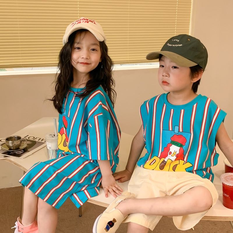 Kids Striped Duck Dress