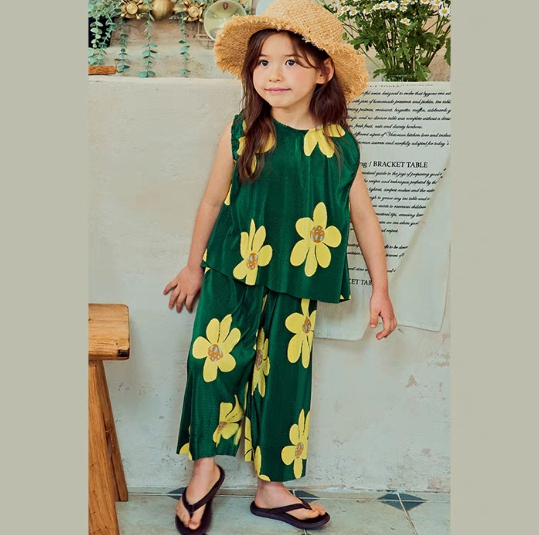 Summer kids 2 pieces casual set