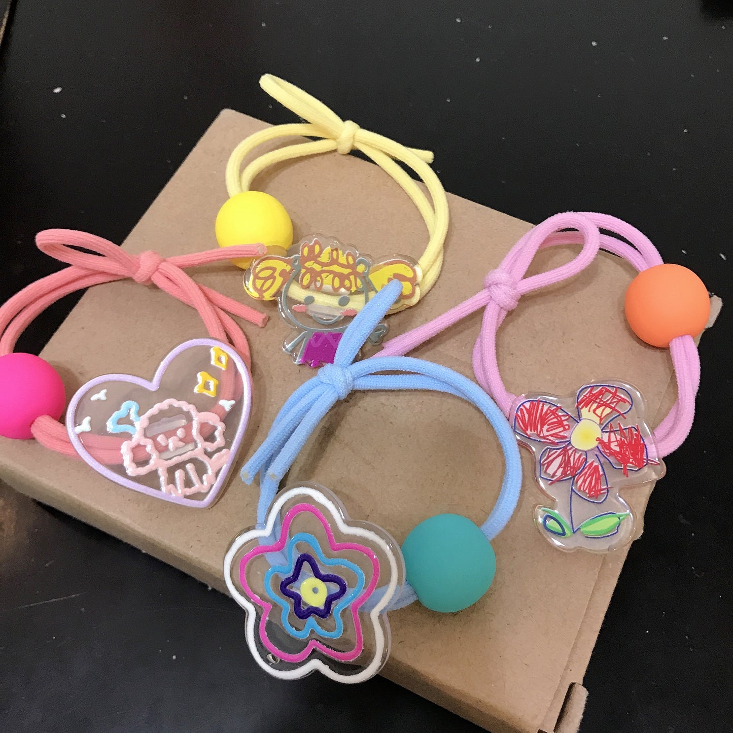 Girls cute hair ties