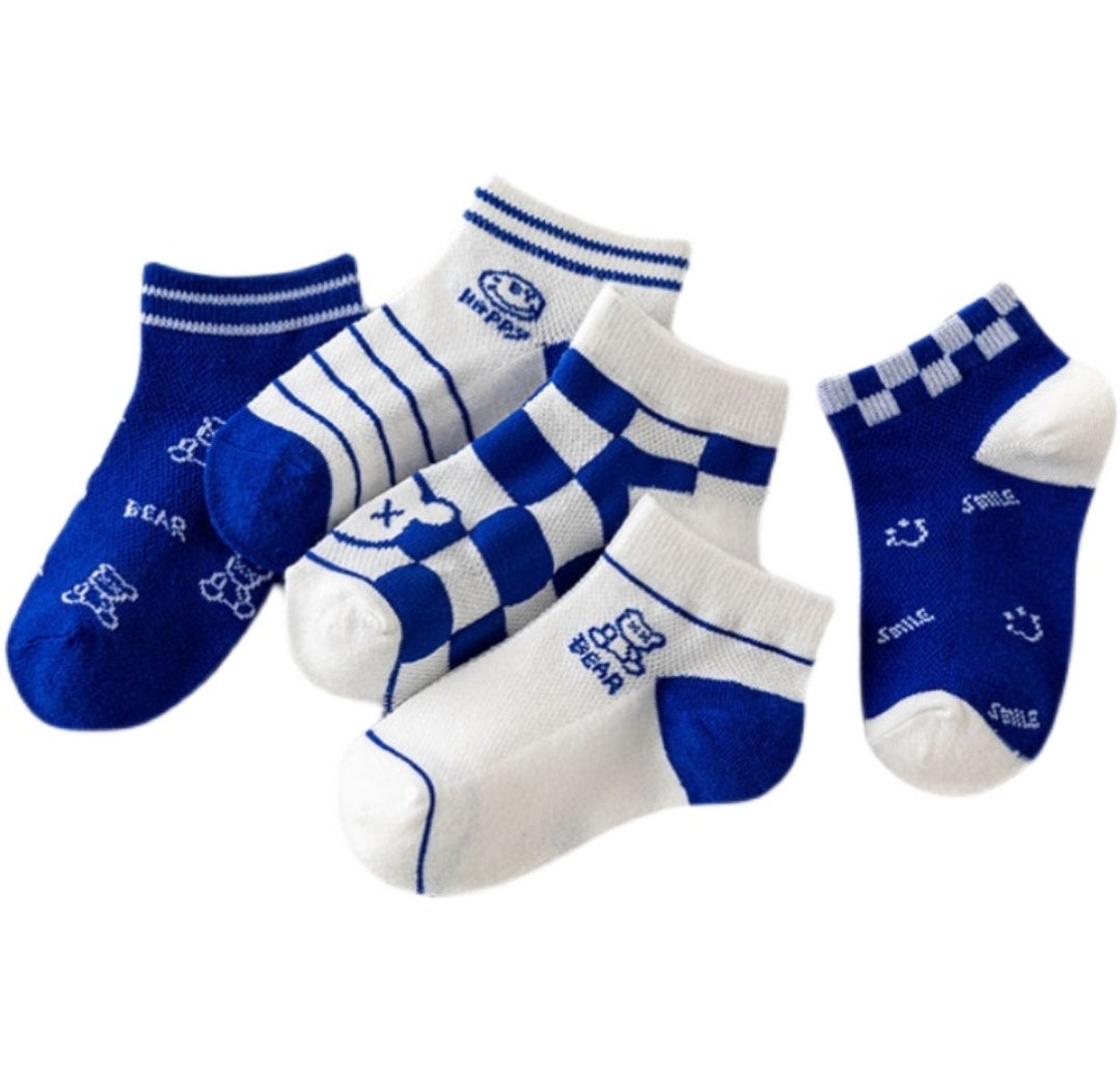 Blue kombi socks