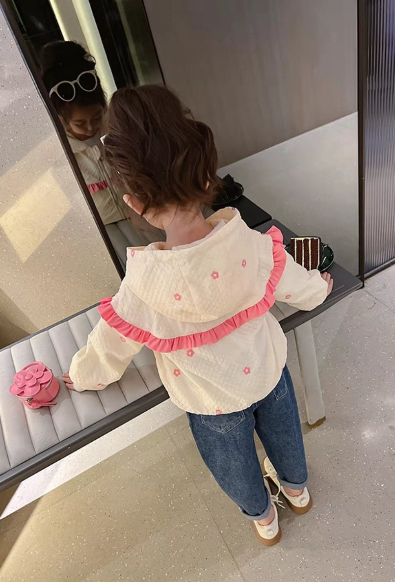 Sleeve Ruffle Jacket